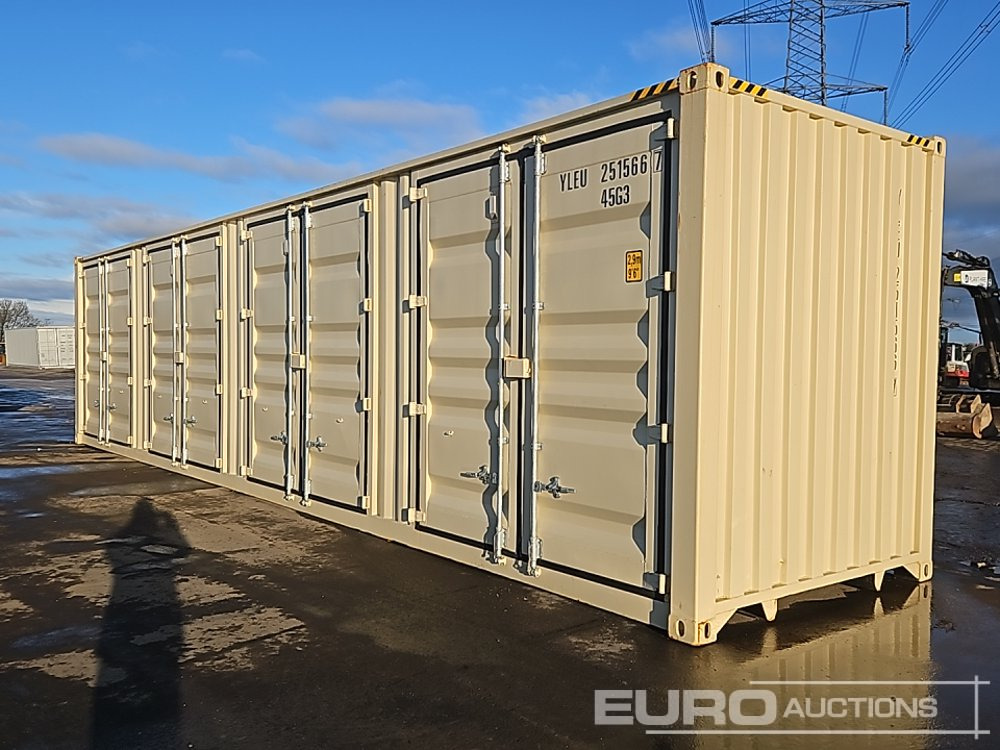 2025 40' x 8' High Cube Container, 4 Side Doors, 1 End Door (Cannot Be Reconsigned) - Shipping container: picture 1 2025 40' x 8' High Cube Container, 4 Side Doors, 1 End Door (Cannot Be Reconsigned) - Shipping container: picture 1