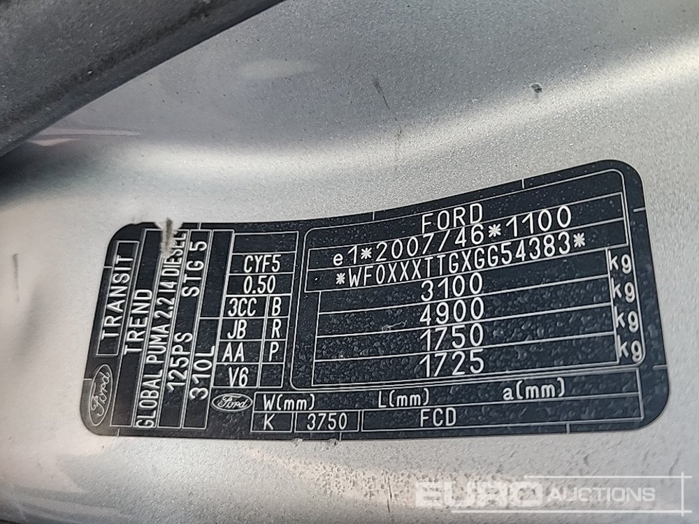 Commercial vehicle 2016 Ford Transit: picture 32