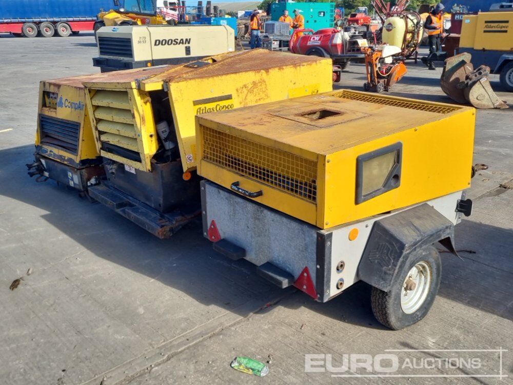 Comp Air Compressor (Engine Missing), Atlas Copco Single Axle Compressor (Engine Missing), Comp Air Single Axle Compressor (Engine Missing) - Air compressor: picture 5 Comp Air Compressor (Engine Missing), Atlas Copco Single Axle Compressor (Engine Missing), Comp Air Single Axle Compressor (Engine Missing) - Air compressor: picture 5