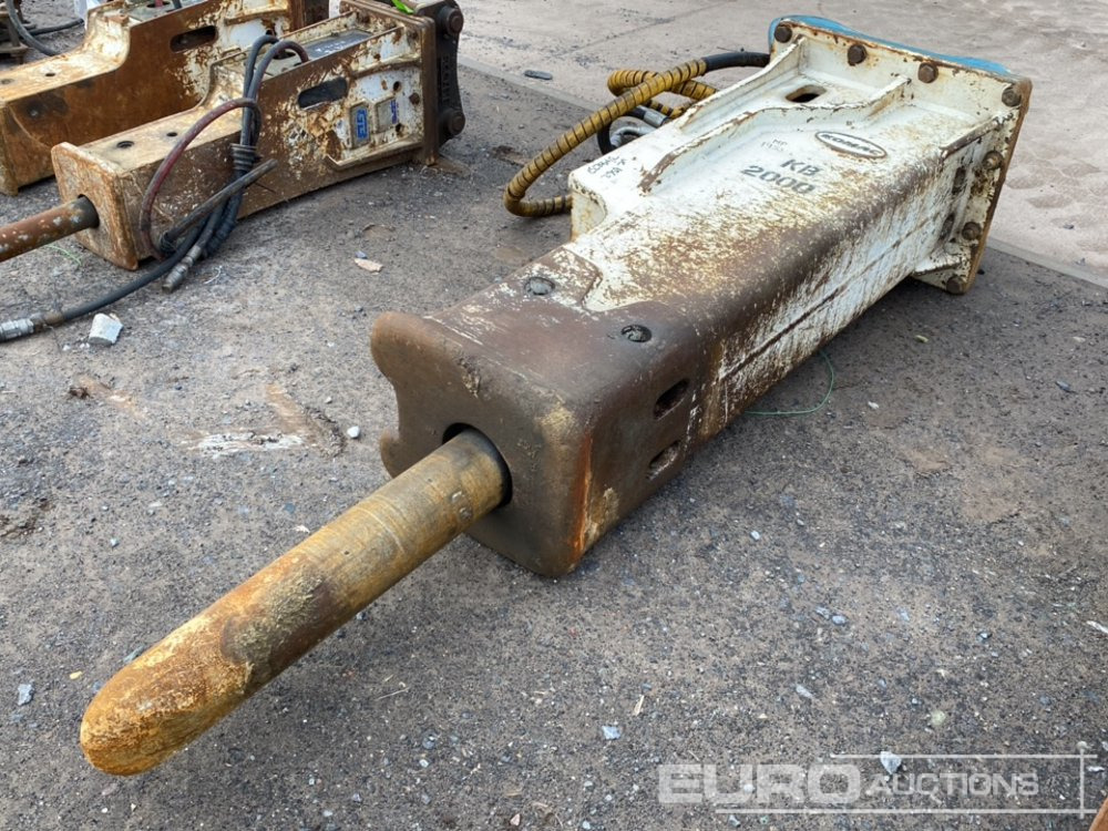 Komac Hydraulic Breaker 80mm Pin to suit 20 Ton Excavator - Hydraulic hammer: picture 1 Komac Hydraulic Breaker 80mm Pin to suit 20 Ton Excavator - Hydraulic hammer: picture 1