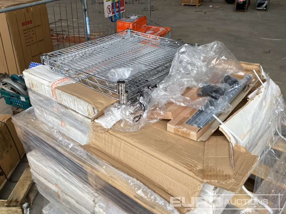 Pallet of Metal Shelving - Construction equipment: picture 4 Pallet of Metal Shelving - Construction equipment: picture 4