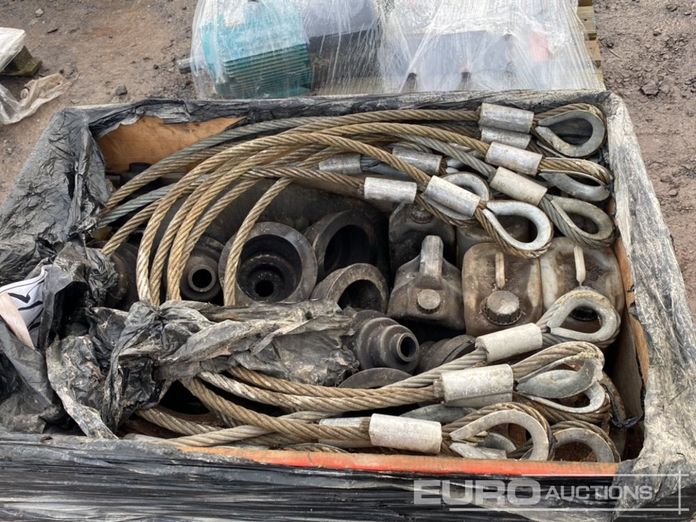 Pallet of Wire Rope Sling & Parts - Construction equipment: picture 4 Pallet of Wire Rope Sling & Parts - Construction equipment: picture 4