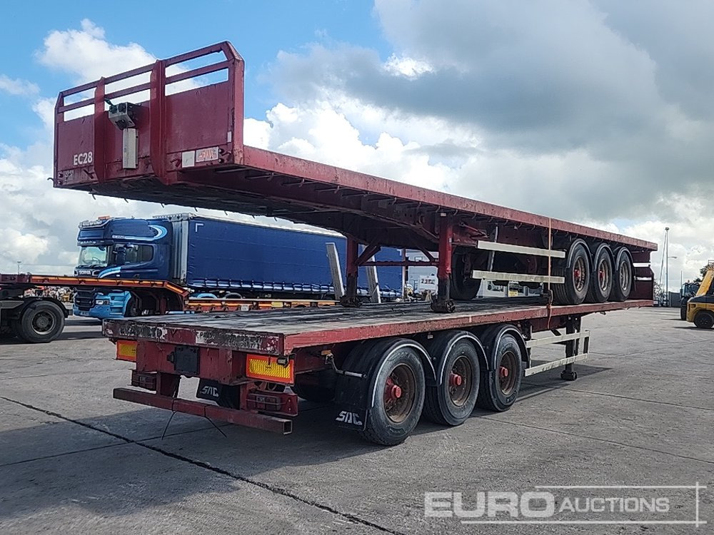 SDC 42 & 40' Tri Axle Flat Trailer, BPW Axles (2 of) - Dropside/ Flatbed semi-trailer: picture 5 SDC 42 & 40' Tri Axle Flat Trailer, BPW Axles (2 of) - Dropside/ Flatbed semi-trailer: picture 5