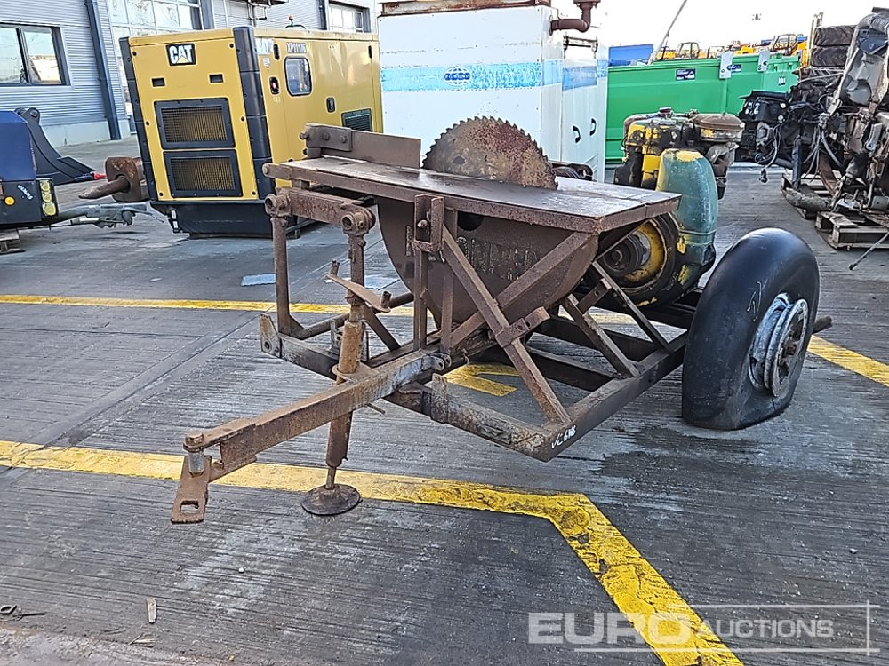 Single Axle Draw Table Saw, Lister Dursley Engine - Construction equipment: picture 1 Single Axle Draw Table Saw, Lister Dursley Engine - Construction equipment: picture 1