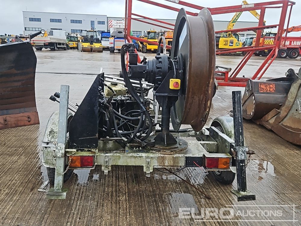 Single Axle Hydraulic Cable Reel Trailer - Plant trailer: picture 4 Single Axle Hydraulic Cable Reel Trailer - Plant trailer: picture 4