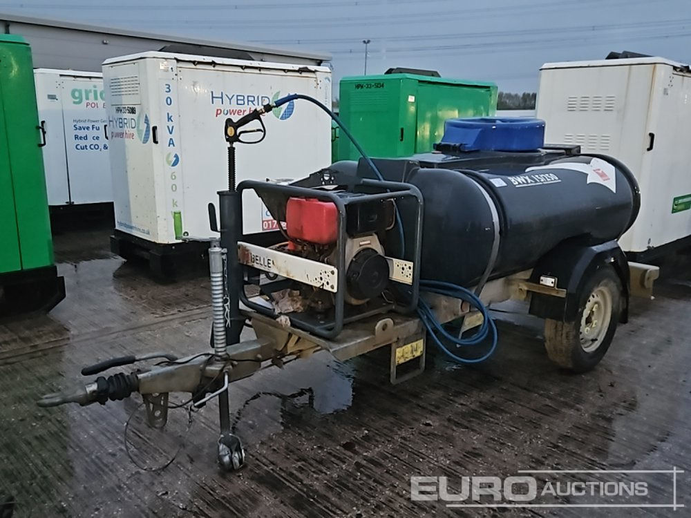 Trailer Engineering Single Axle Plastic Water Bowser, Belle Pressure Washer, Yanmar Engine - Pressure washer: picture 1 Trailer Engineering Single Axle Plastic Water Bowser, Belle Pressure Washer, Yanmar Engine - Pressure washer: picture 1