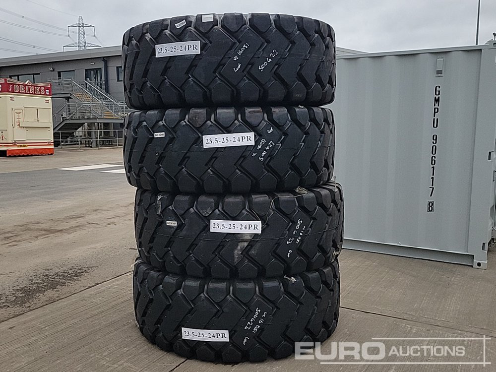 Unused 2025 23.5-25 24PR Tyres (4 of) - Tire: picture 1 Unused 2025 23.5-25 24PR Tyres (4 of) - Tire: picture 1