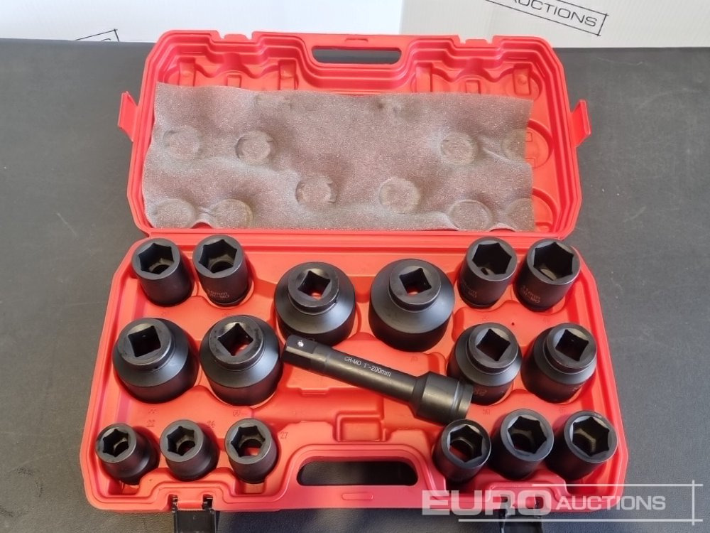 Unused 2025 Boss 1" 17pc Pneumatic Socket Set, 8" Extension Rod - Garage equipment: picture 4 Unused 2025 Boss 1" 17pc Pneumatic Socket Set, 8" Extension Rod - Garage equipment: picture 4