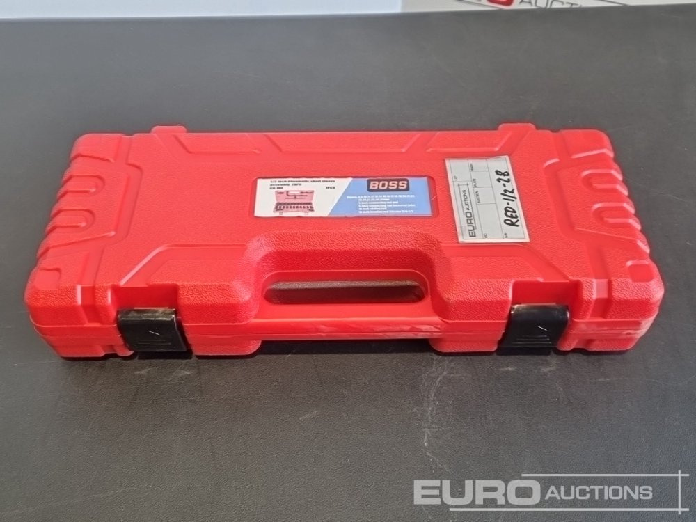 Unused 2025 Boss 1/2" 28pc Pneumatic Short Sleeve Socket Set, 3" Connecting Rod, 5" Connecting Rod Universal Joint, 10" Sliding Rod, 10" Bending Rod Adapter 3/4"-1/2" - Garage equipment: picture 2 Unused 2025 Boss 1/2" 28pc Pneumatic Short Sleeve Socket Set, 3" Connecting Rod, 5" Connecting Rod Universal Joint, 10" Sliding Rod, 10" Bending Rod Adapter 3/4"-1/2" - Garage equipment: picture 2