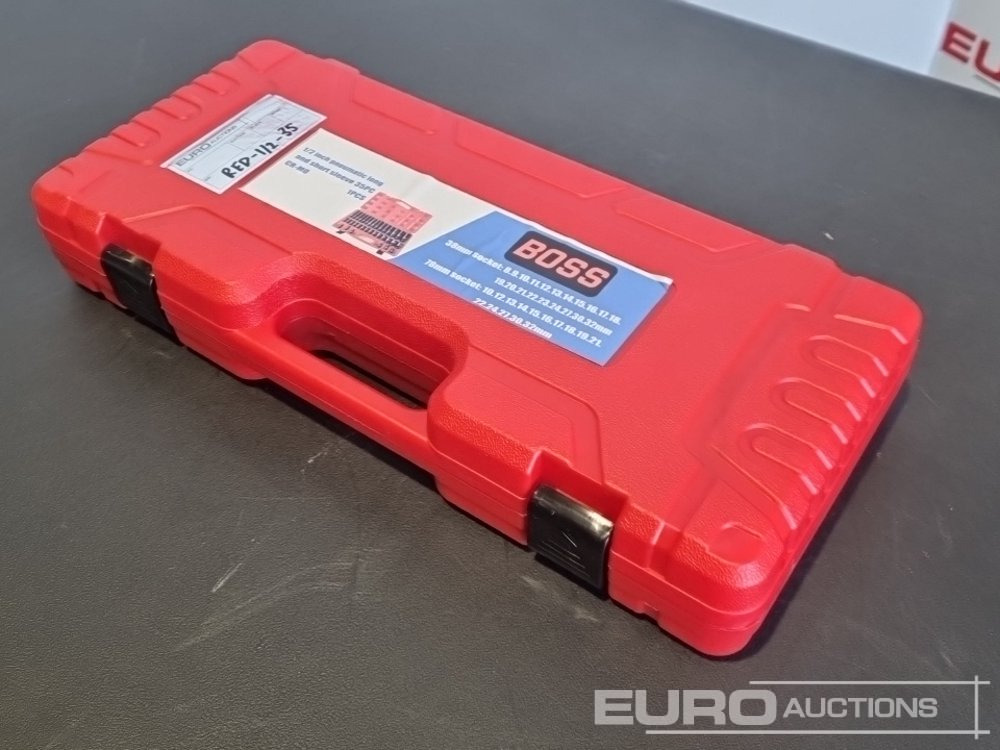 Unused 2025 Boss 1/2" 35pc Pneumatic Long & Short Sleeve Socket Set - Garage equipment: picture 3 Unused 2025 Boss 1/2" 35pc Pneumatic Long & Short Sleeve Socket Set - Garage equipment: picture 3