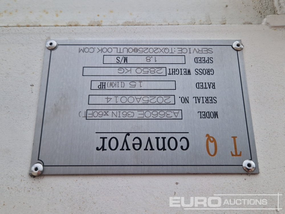 Unused 2025 TQ A3660E - Conveyor: picture 1 Unused 2025 TQ A3660E - Conveyor: picture 1