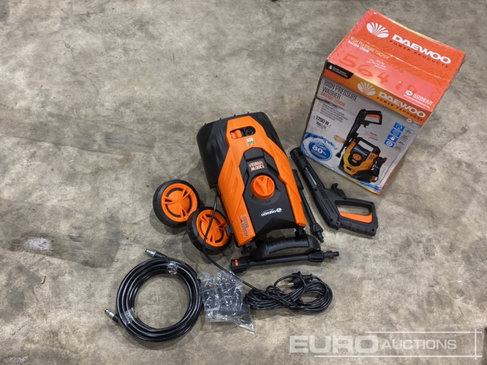 Unused Daewoo DAX100-1200W 230 Volt Pressure Washer (2 of) - Pressure washer: picture 1 Unused Daewoo DAX100-1200W 230 Volt Pressure Washer (2 of) - Pressure washer: picture 1
