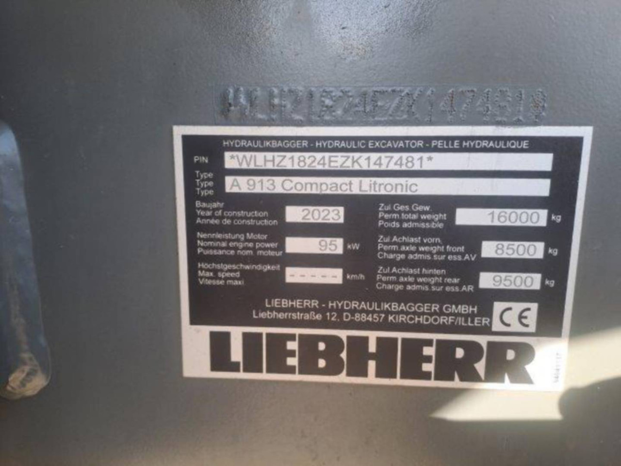 Wheel excavator LIEBHERR A913: picture 6