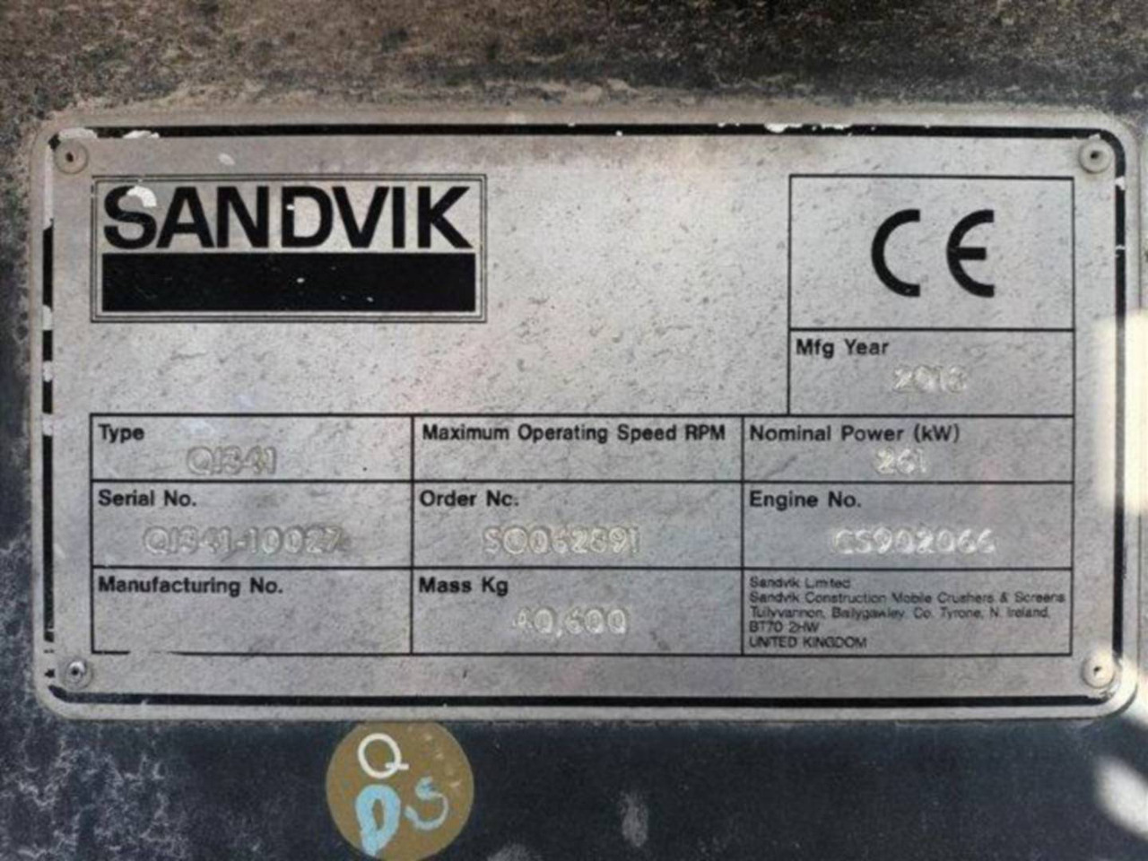 SANDVIK MINING & CONSTRUCTION QI341HS - Crusher: picture 4 SANDVIK MINING & CONSTRUCTION QI341HS - Crusher: picture 4