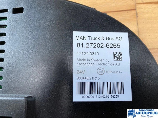 MAN 81.27202-6265 Combi Instrument - Electrical system for Truck: picture 2 MAN 81.27202-6265 Combi Instrument - Electrical system for Truck: picture 2