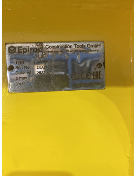 Epiroc HB3100 - Hydraulic hammer for Construction machinery: picture 4 Epiroc HB3100 - Hydraulic hammer for Construction machinery: picture 4