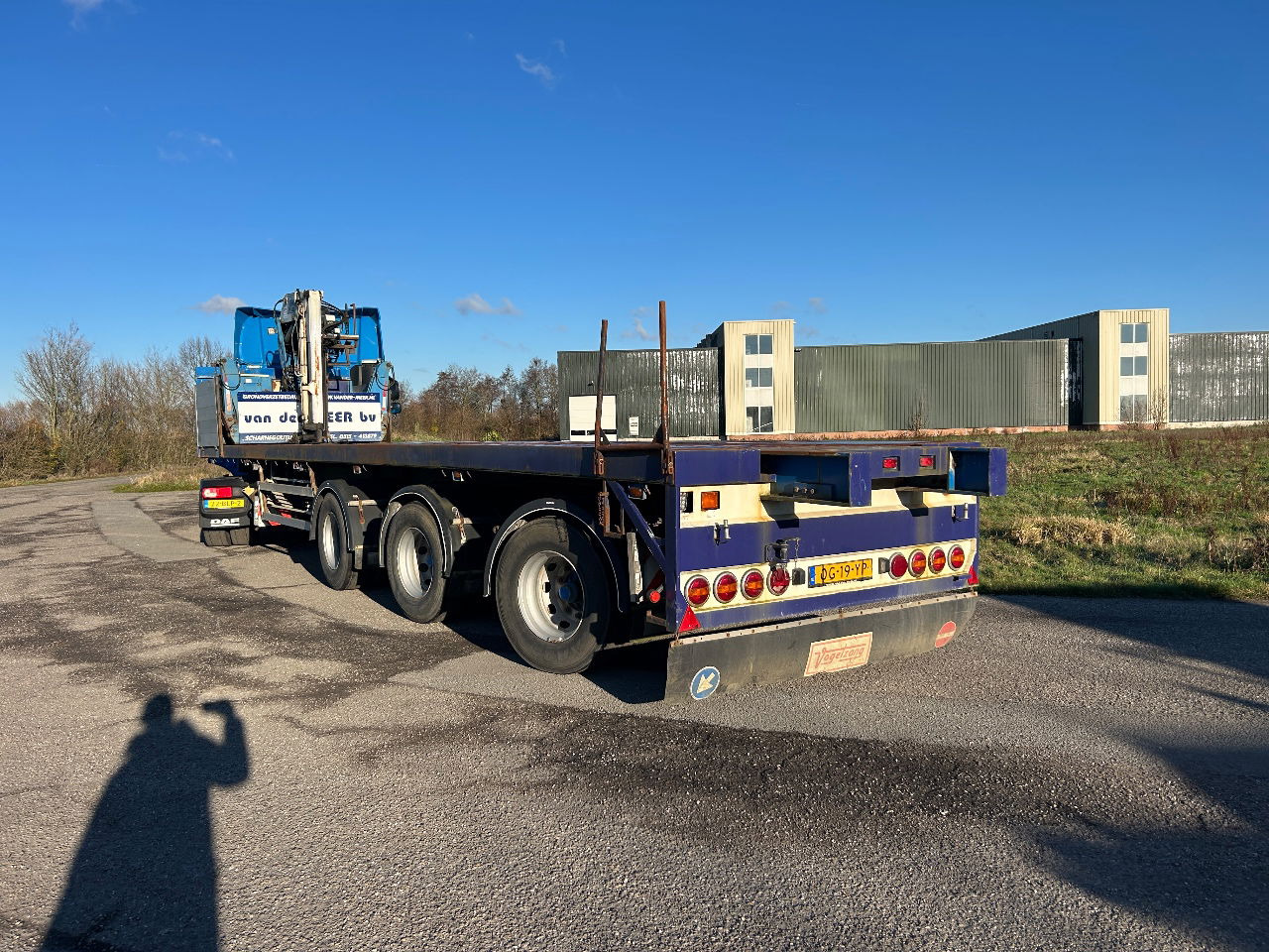 Vogelzang Open trailer met Kennis 16.000 Kraan - Dropside/ Flatbed semi-trailer: picture 2 Vogelzang Open trailer met Kennis 16.000 Kraan - Dropside/ Flatbed semi-trailer: picture 2