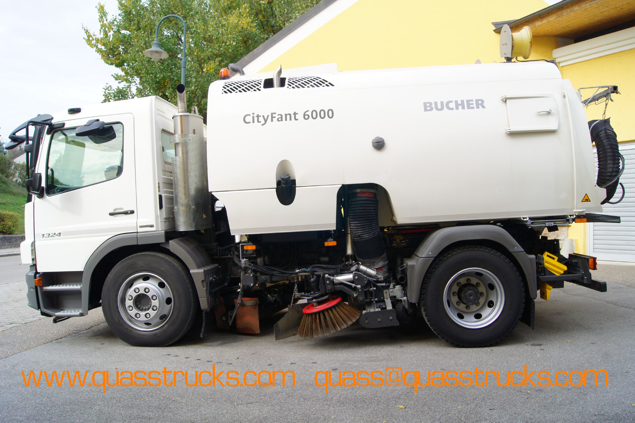 MERCEDES-BENZ ATEGO 1324 / BUCHER CityFant 6000 TWIN, beidseitig + Heck, Aufbaumotor - Road sweeper: picture 3 MERCEDES-BENZ ATEGO 1324 / BUCHER CityFant 6000 TWIN, beidseitig + Heck, Aufbaumotor - Road sweeper: picture 3