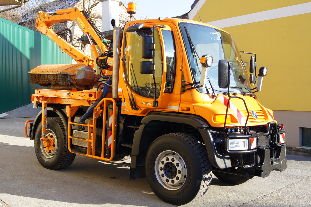 Utility/ Special vehicle Unimog Unimog U 400/Hydrostat/Mähtür +MULAG MHU 800: picture 7