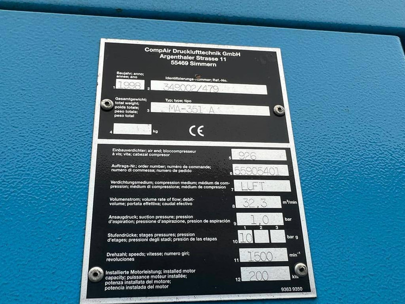 Compair MA-351 A - Air compressor: picture 2 Compair MA-351 A - Air compressor: picture 2