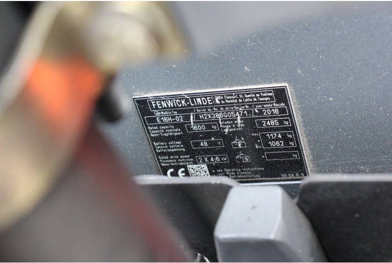 Electric forklift Fenwick-Linde E16H-02: picture 13