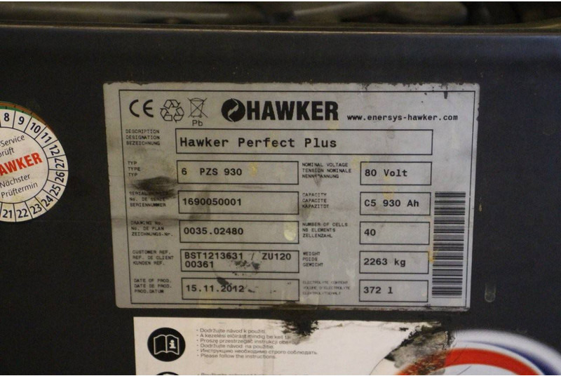 Hawker 6 PZS 930 - Battery: picture 5 Hawker 6 PZS 930 - Battery: picture 5