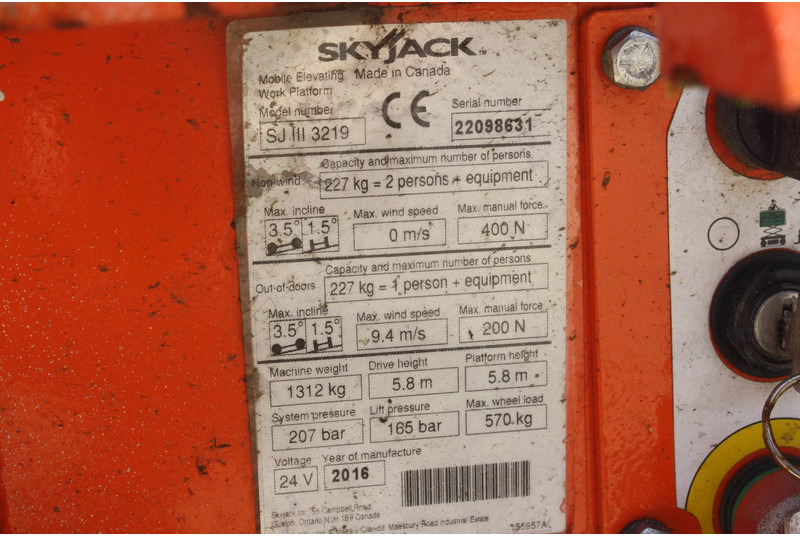 Skyjack S3219 - Scissor lift: picture 4 Skyjack S3219 - Scissor lift: picture 4
