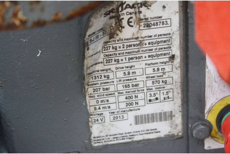 Scissor lift Skyjack SJ 3219: picture 6