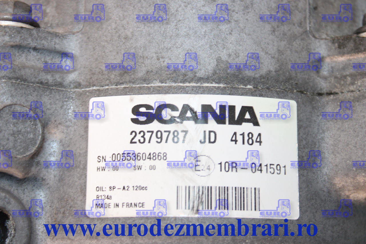 COMPRESOR CLIMA STATIONARE SCANIA 2379787 - AC compressor for Truck: picture 2 COMPRESOR CLIMA STATIONARE SCANIA 2379787 - AC compressor for Truck: picture 2