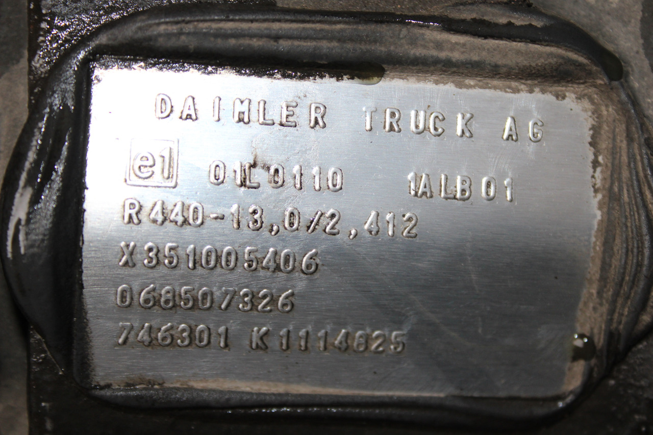 DIFERENTIAL MERCEDES ACTROS R=2,412 R440-13 X351005406, 068507326 - Differential gear for Truck: picture 3 DIFERENTIAL MERCEDES ACTROS R=2,412 R440-13 X351005406, 068507326 - Differential gear for Truck: picture 3
