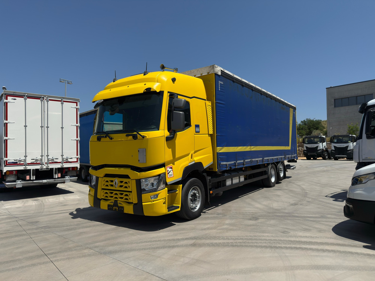 Curtainsider truck RENAULT T430 E6 (Tauliner): picture 1