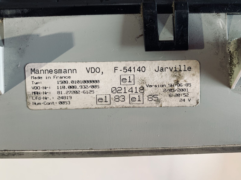 MAN VDO - Dashboard: picture 3 MAN VDO - Dashboard: picture 3