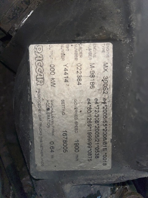 Paccar MX 300 S2 - Engine for Truck: picture 1 Paccar MX 300 S2 - Engine for Truck: picture 1