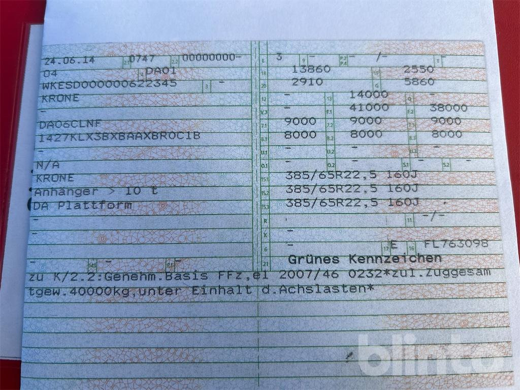 Krone SD (2014) - Dropside/ Flatbed semi-trailer: picture 5 Krone SD (2014) - Dropside/ Flatbed semi-trailer: picture 5