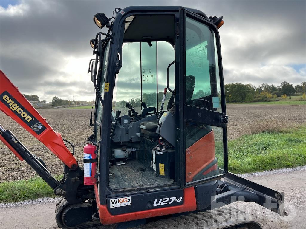 Mini excavator Kubota U27-4 med maskinsläp: picture 43