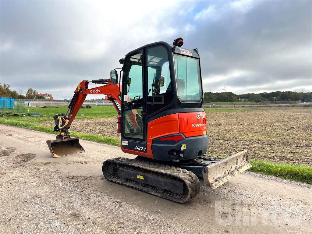 Mini excavator Kubota U27-4 med maskinsläp: picture 7