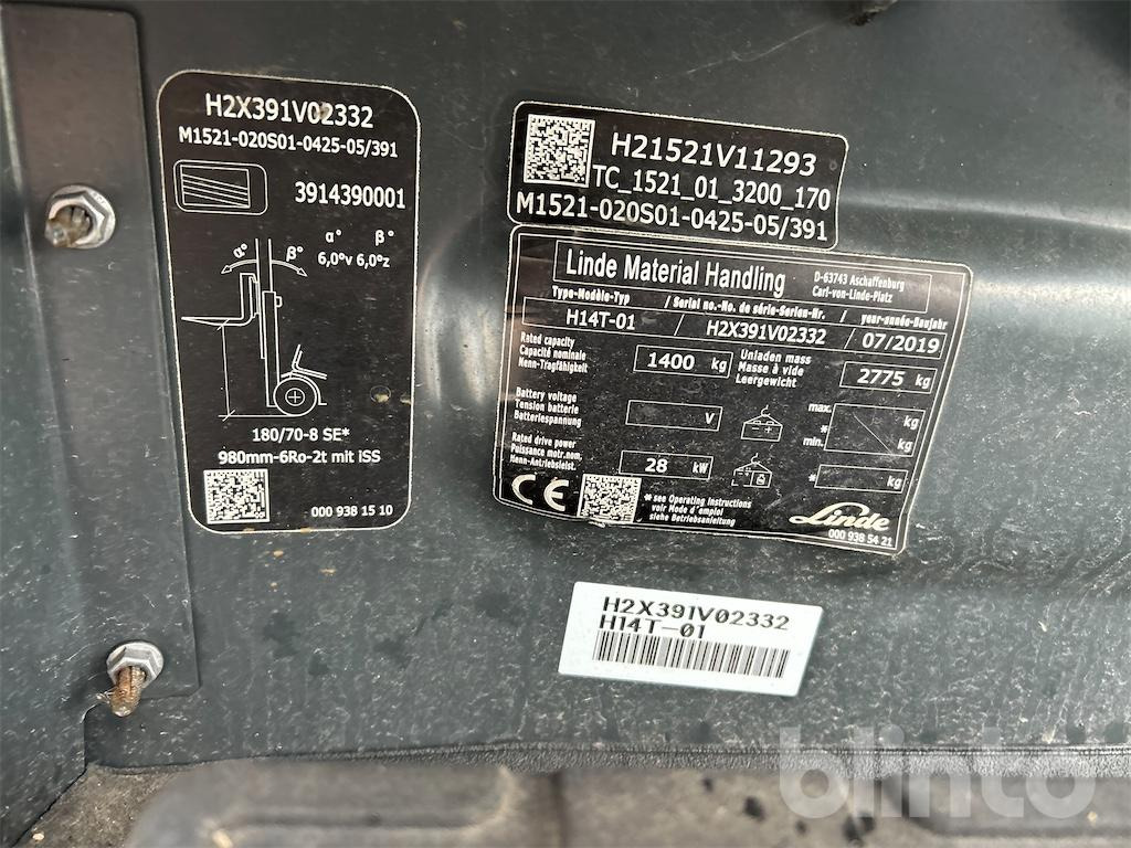 Linde H14T (2019) - Forklift: picture 5 Linde H14T (2019) - Forklift: picture 5