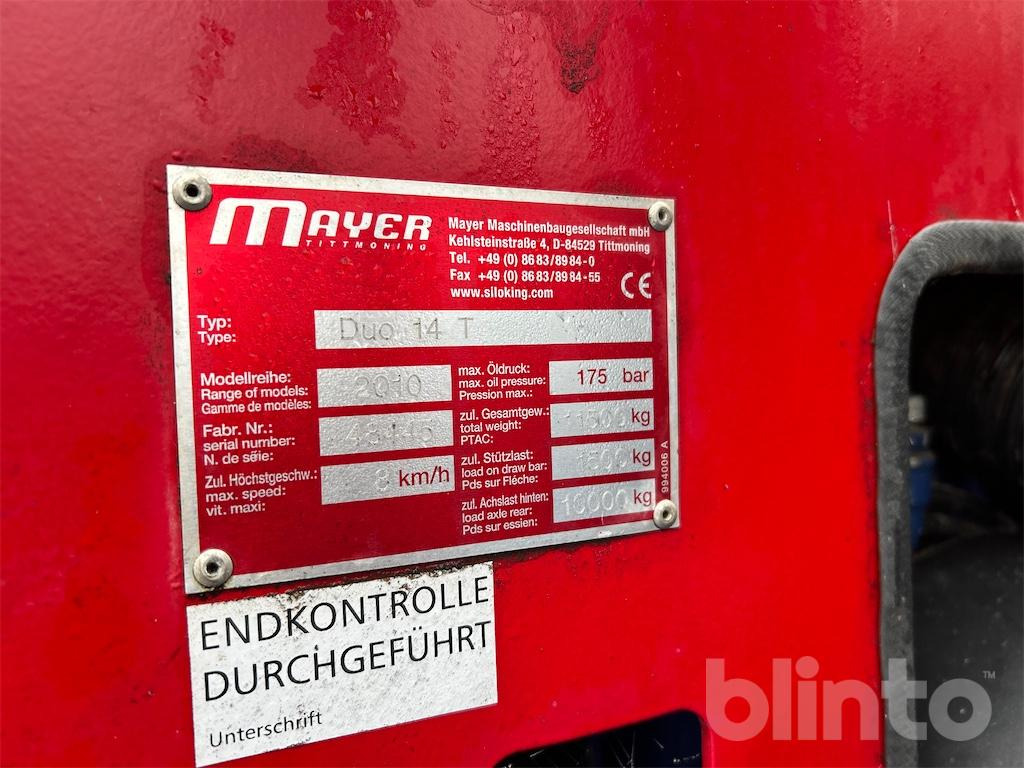 Siloking Duo 14 T (2010) - Forage mixer wagon: picture 5 Siloking Duo 14 T (2010) - Forage mixer wagon: picture 5