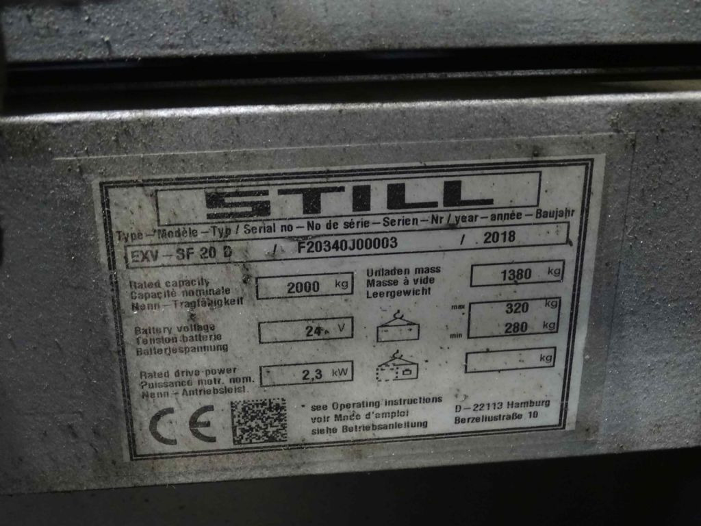 Still EXV-SF20D - Stacker: picture 5 Still EXV-SF20D - Stacker: picture 5