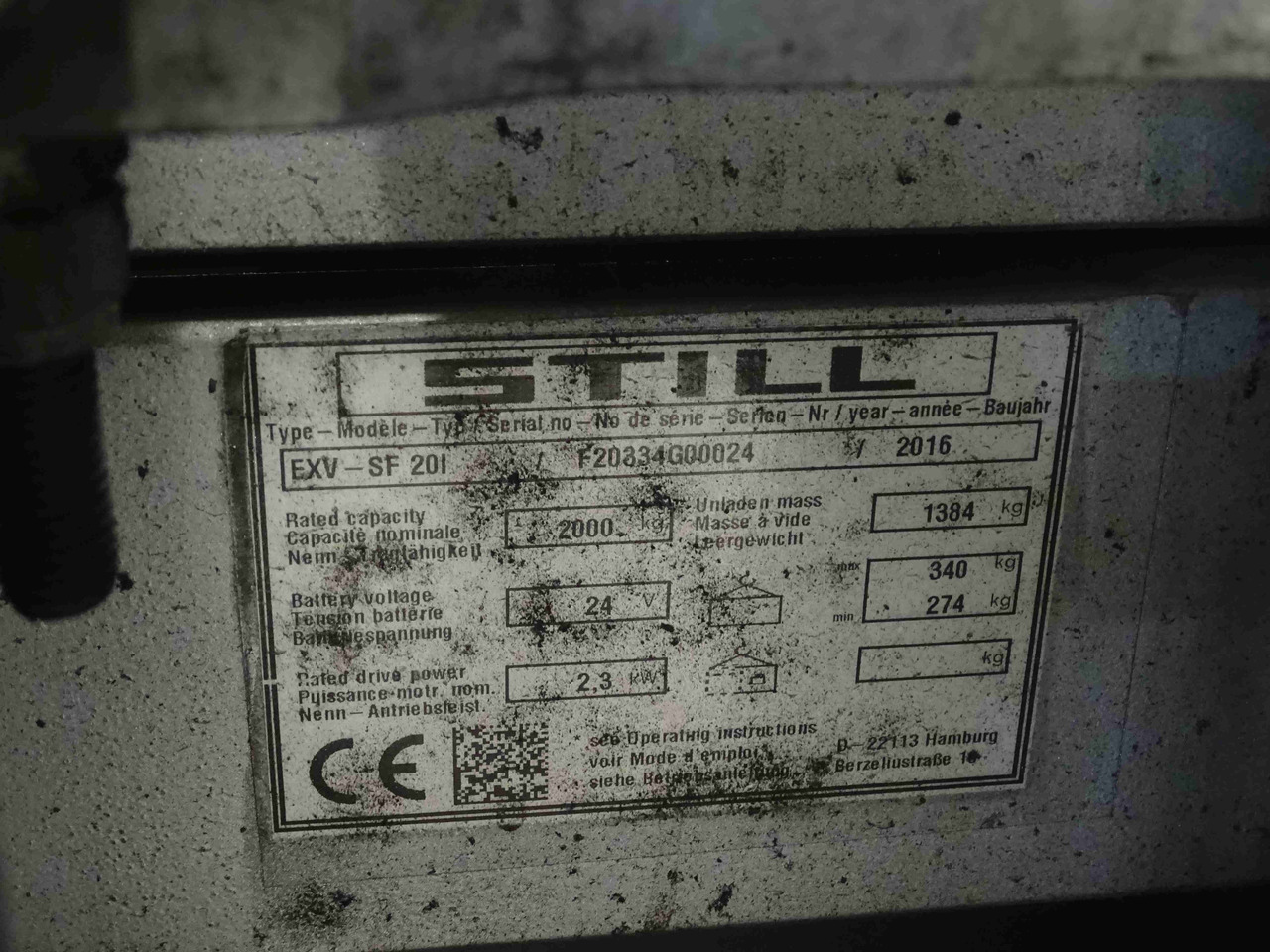 Still EXV-SF20I - Stacker: picture 5 Still EXV-SF20I - Stacker: picture 5
