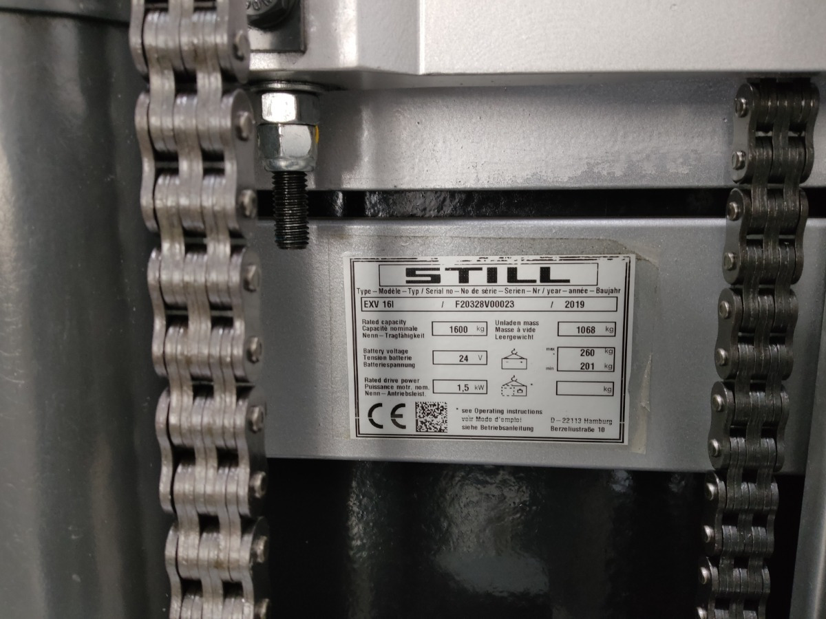 Still EXV16I/BATT.NEU - Stacker: picture 5 Still EXV16I/BATT.NEU - Stacker: picture 5