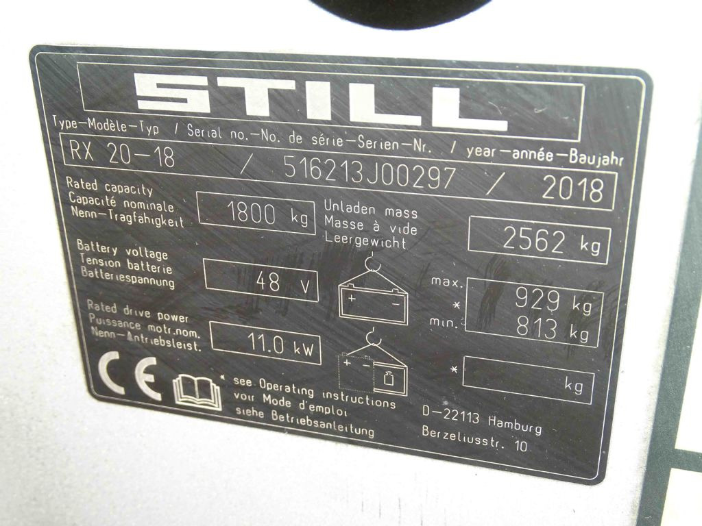 Still RX20-18 - Electric forklift: picture 5 Still RX20-18 - Electric forklift: picture 5