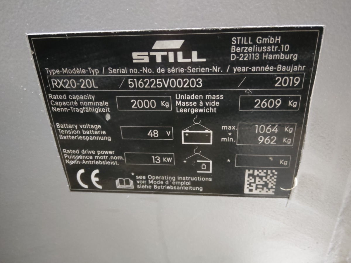 Still RX20-20L - Electric forklift: picture 5 Still RX20-20L - Electric forklift: picture 5