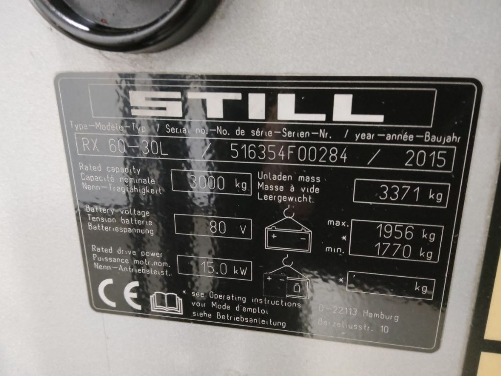 Still RX60-30L - Electric forklift: picture 5 Still RX60-30L - Electric forklift: picture 5