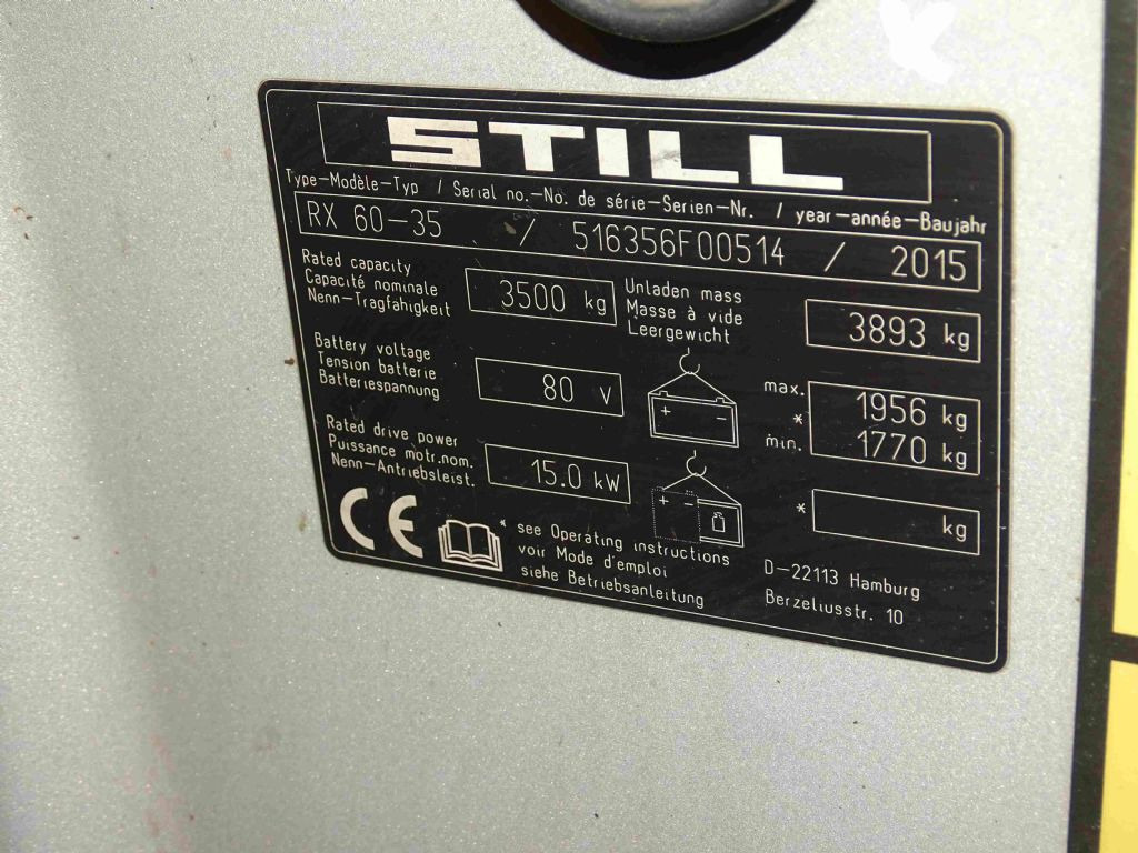 Still RX60-35 - Electric forklift: picture 5 Still RX60-35 - Electric forklift: picture 5