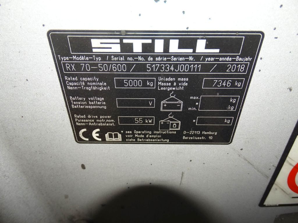 Still RX70-50/600 - Diesel forklift: picture 5 Still RX70-50/600 - Diesel forklift: picture 5