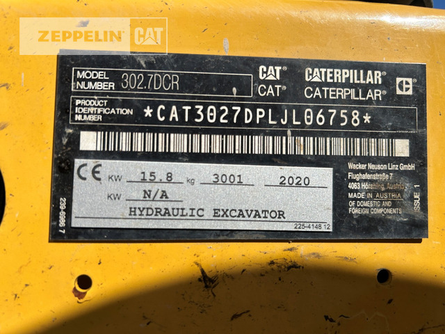 Cat 302.7D - Mini excavator: picture 5 Cat 302.7D - Mini excavator: picture 5
