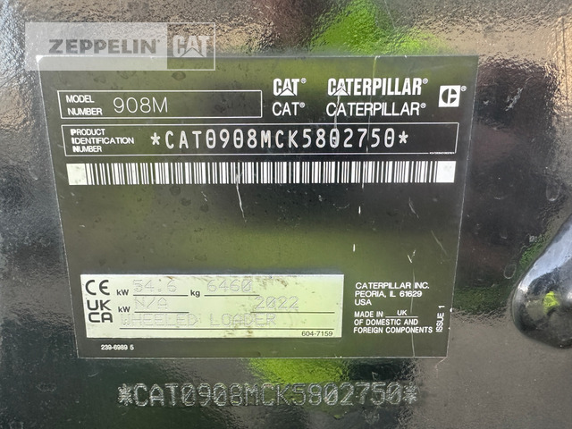 Wheel loader Cat 908M: picture 11 Wheel loader Cat 908M: picture 11