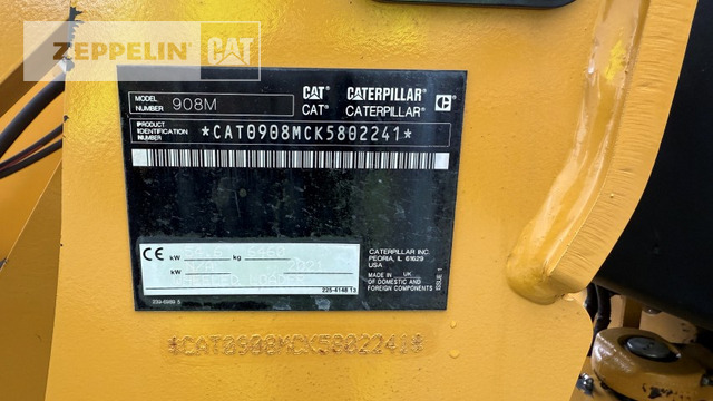 Cat 908M - Wheel loader: picture 5 Cat 908M - Wheel loader: picture 5