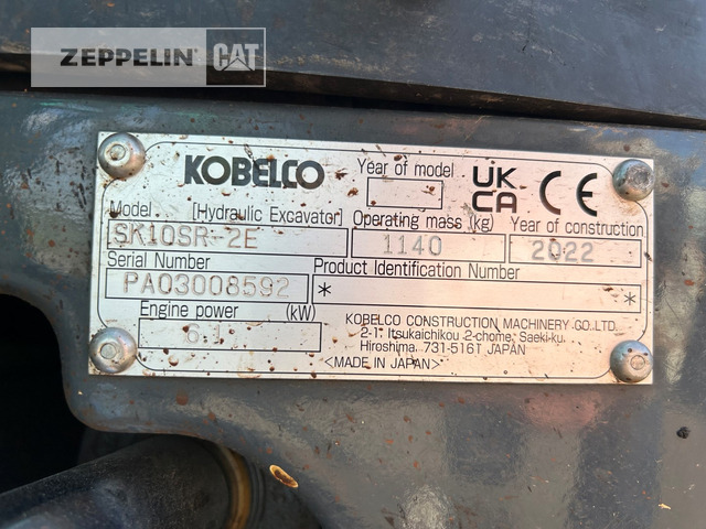 Kobelco SK10SR-2 - Mini excavator: picture 5 Kobelco SK10SR-2 - Mini excavator: picture 5